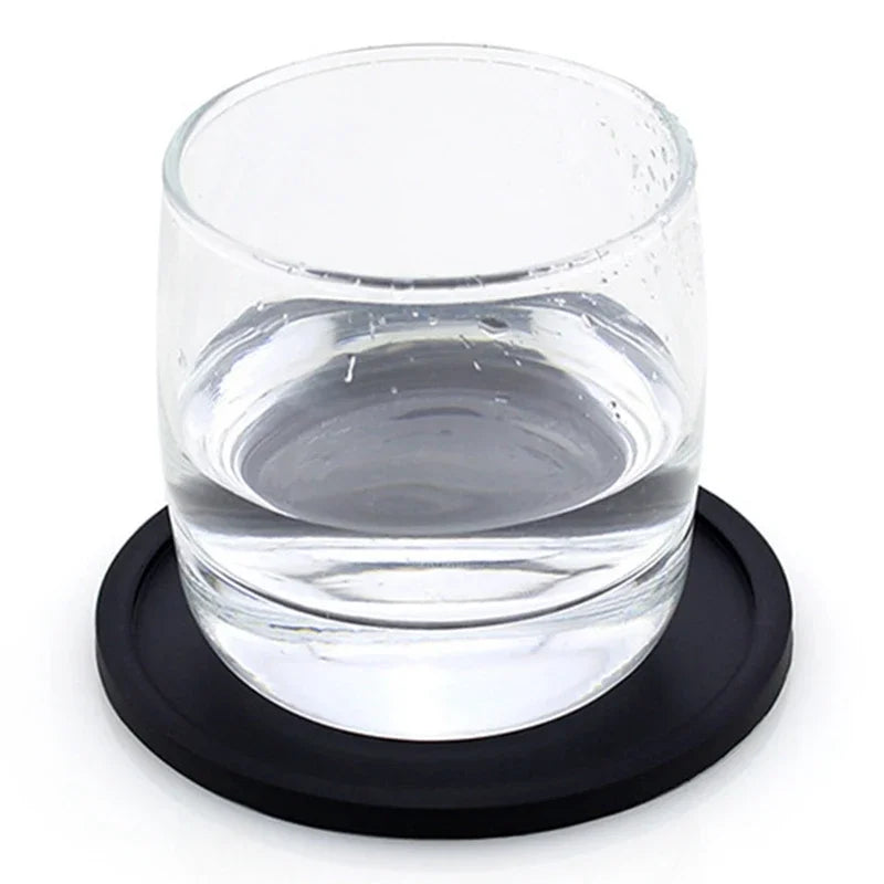 1/5Pcs Silicone Drinking Coaster Set Holder Cup