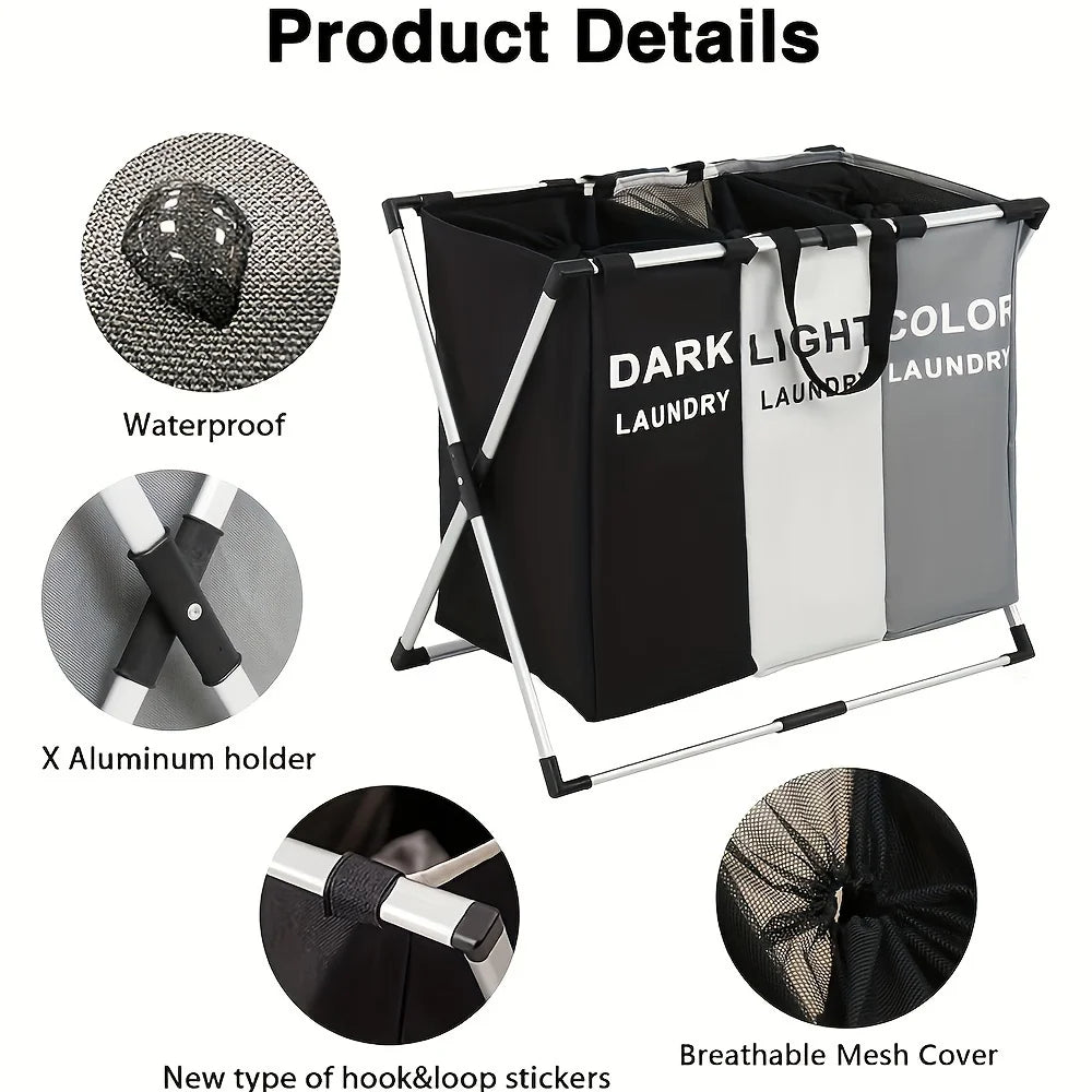 1 large three-layer laundry basket