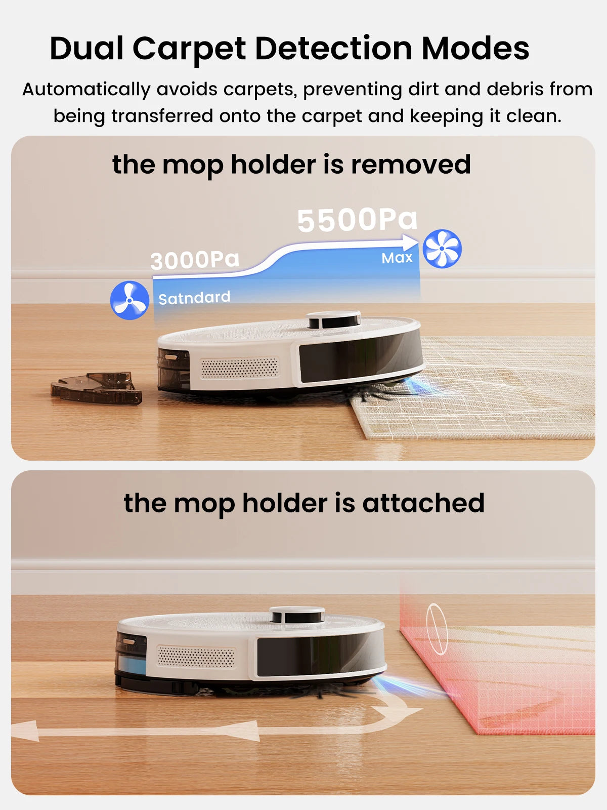 Lefant M2Pro Robot Vacuum with Mop,Self-Emptying,