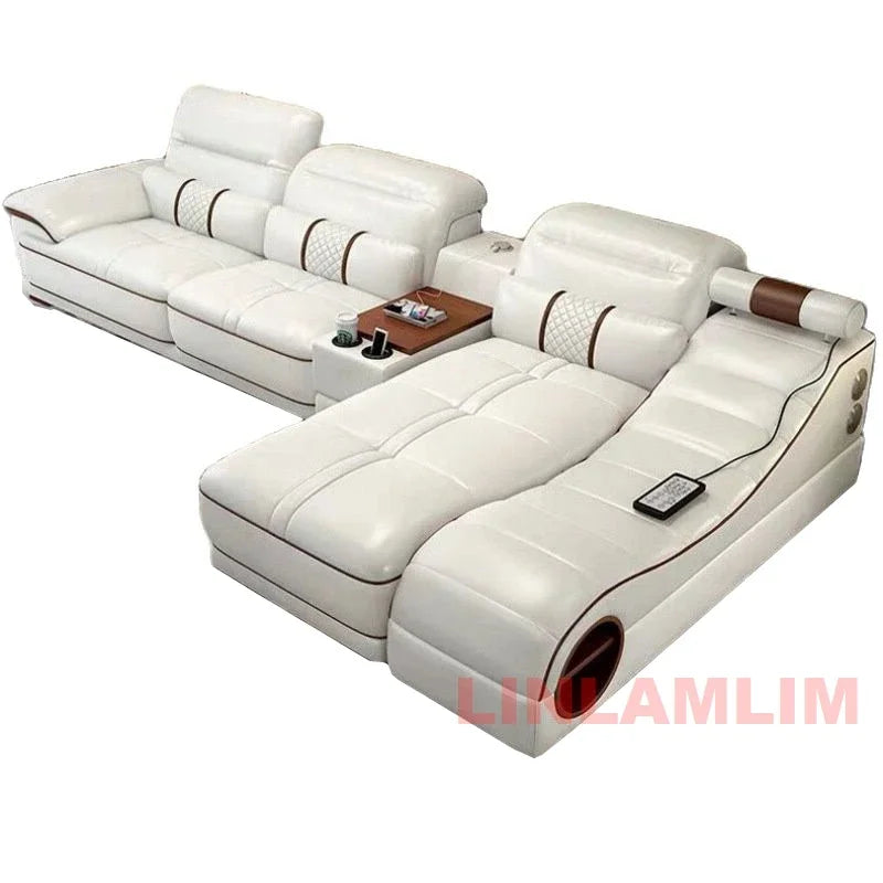 Modern Luxury Sectional Sofa Set with Chaise Lounge