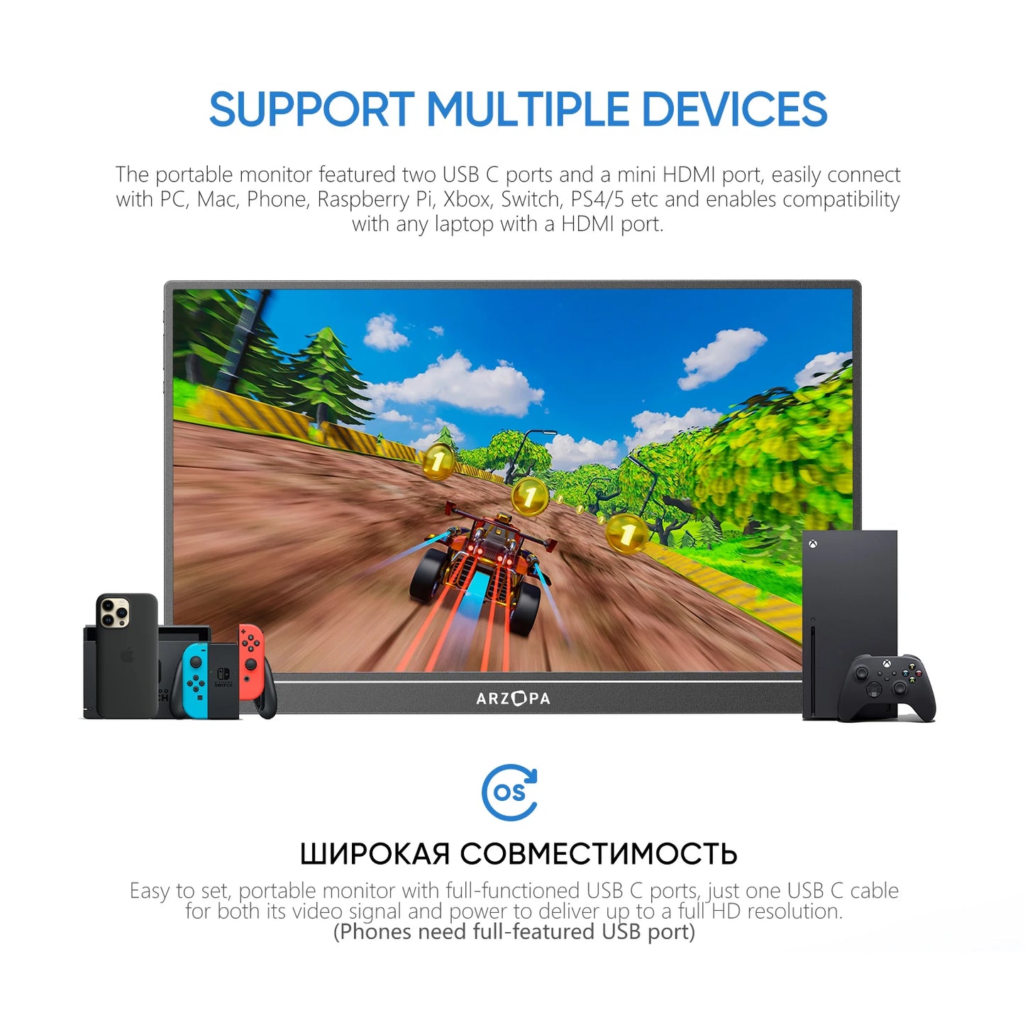 Portable 15.6 inch Monitors for Laptop