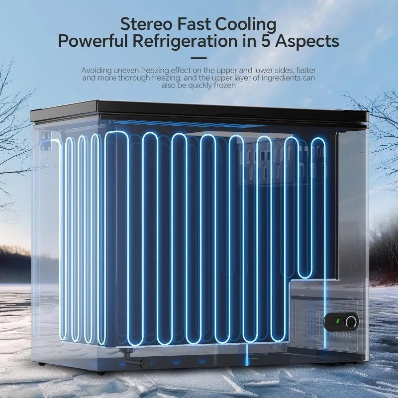 Kismile 7.0 Cubic Feet Chest Freezer