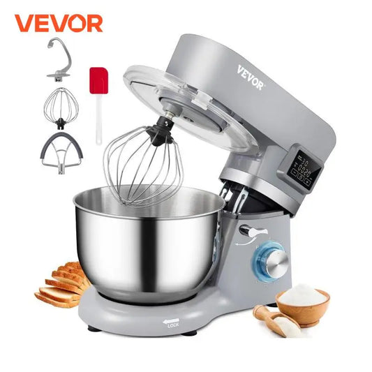 VEVOR Stand Mixer 660W Electric Dough Mixer with 6 Speeds