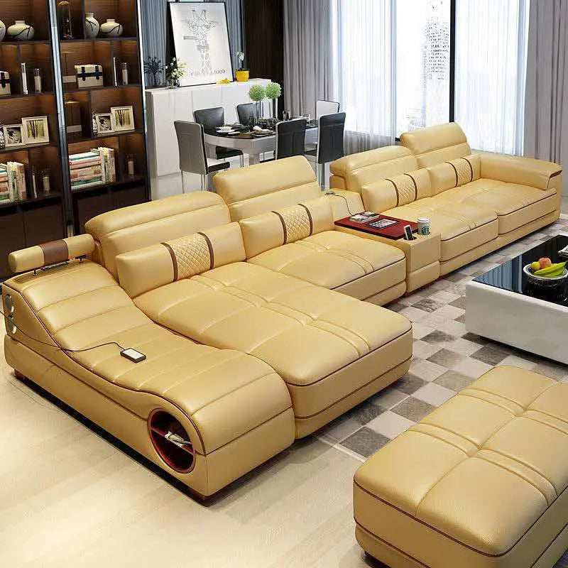 Modern Luxury Sectional Sofa Set with Chaise Lounge