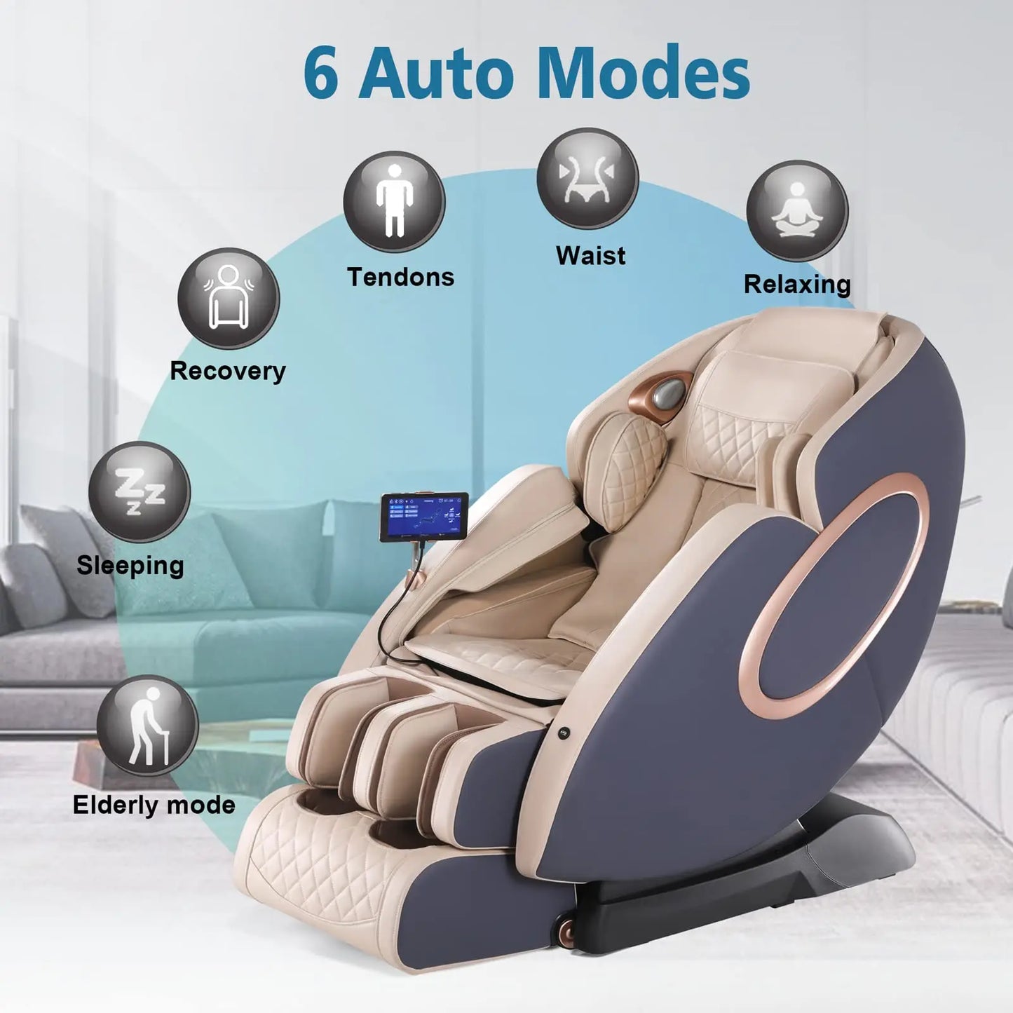 Massage Chair Full Body Yoga Stretching Foot Massage Roller