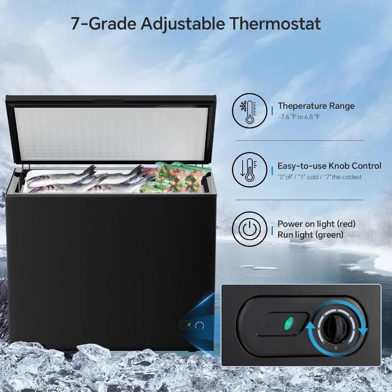 Kismile 7.0 Cubic Feet Chest Freezer