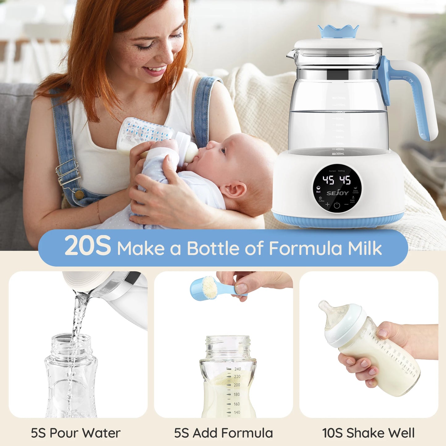 Infant Thermostatic Milk Baby Kettle Keep Warm