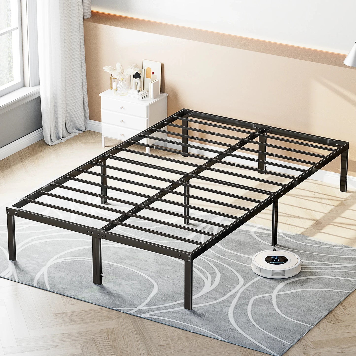 JHK Basic Twin Full Queen King Size Bed Frame Metal