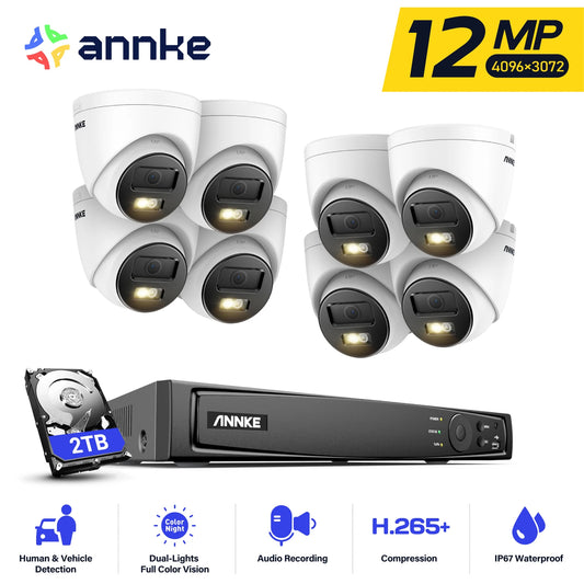 Smart Dual Light Cam 8PCS Surveillance Protection Camera